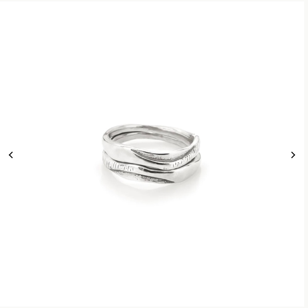 2 Sterling Silver Rings called the Invocation Stacking Set